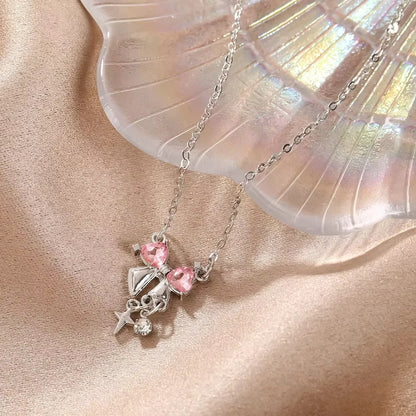 Roselle Bow Necklace
