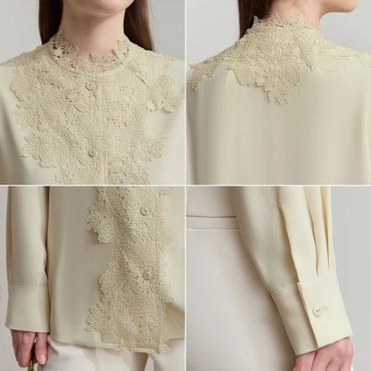 Isabelle Lace Chiffon Blouse