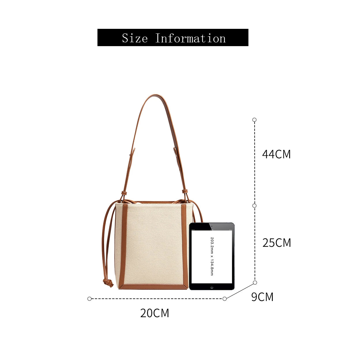 Harper Canvas Bucket Bag
