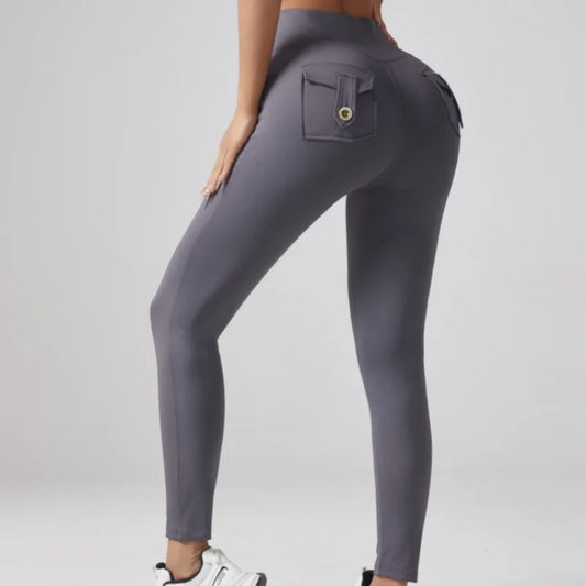 High Waist Cargo Yoga Leggings