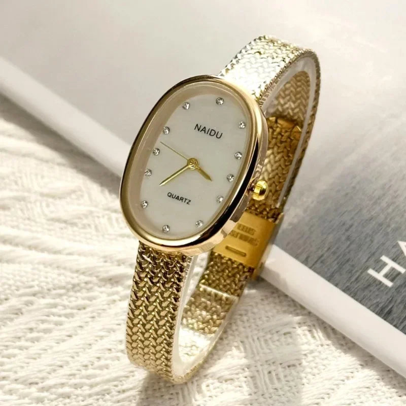 Luna Oval Crystal Watch