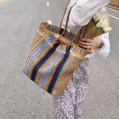Coastal Stripe Tote