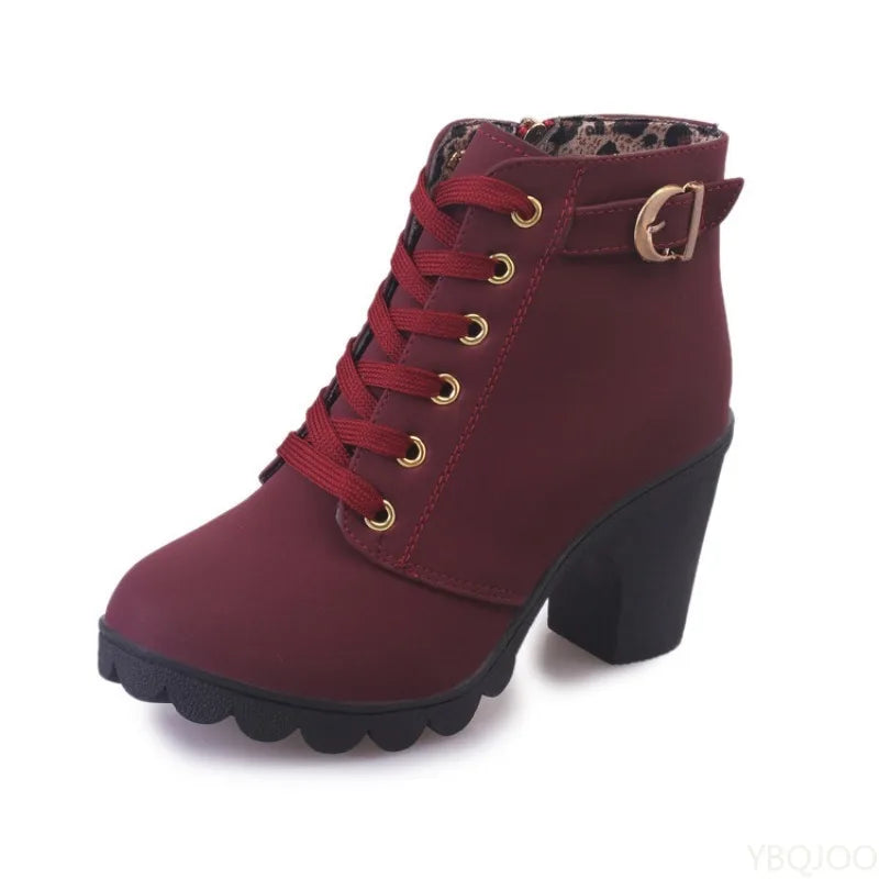 Rowan Lace-Up Ankle Boots